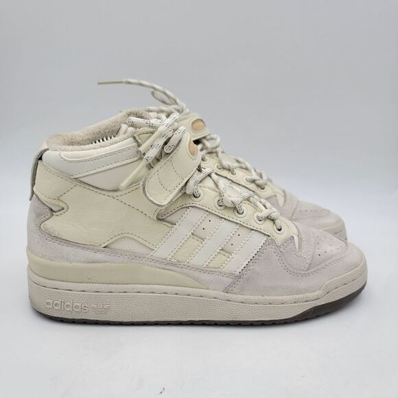 Adidas x Ivy Park Forum Mid Shoes GW2857‎ Beige Mens Sz 8 Womens sz 10 Sneakers - Picture 2 of 14